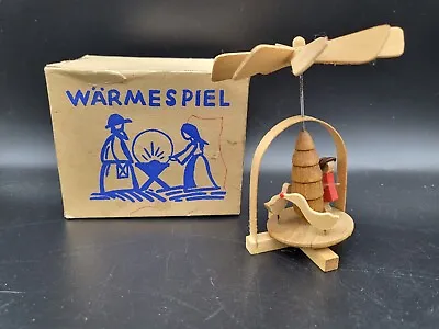 $19.21 • Buy Vtg Miniature Christmas Pyramid Tree Germany Girl Goose Warmespiel