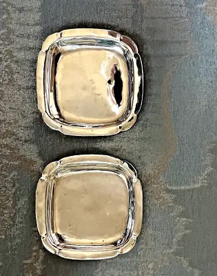 MACIEL Mexican 825 Signed Sterling Silver Mini Tray Set 2 Vintage - 2 3/4  Sq. • $75