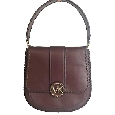 MICHAEL KORS Handbag Lillie Whip Stitched Leather  Oxblood (No Crossbody Strap) • $31.49