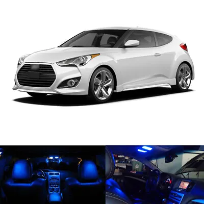 7x Blue LED Interior Light Package For 2012-2014 2015 2016 2017 Hyundai Veloster • $13.98