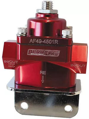 Aeroflow Bypass Fuel Pressure Regulator 4.5-9PSI -8 ORB Ports (AF49-4501R) • $109.30