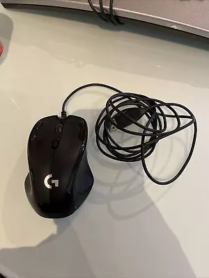 Logitech G300s 9 Button Black Backlit Optical Gaming Mouse Wired USB PC • £5