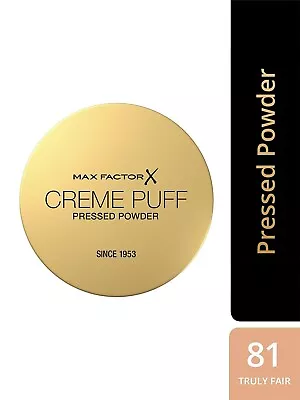 Max Factor Creme Puff Pressed Powder - Truly Fair 14gm  Free Shipping • $17.58