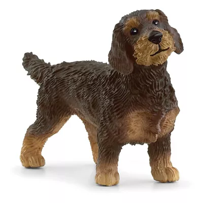 SCHLEICH Farm World Wire-Haired Dachshund Toy Figure (13972) • £7.96