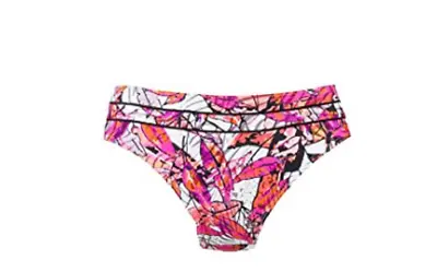 Naturana Bikini Bottoms Style 72477 Shades Of Pink Leaf Design Size 14 • £6