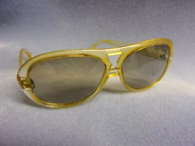 $10 • Buy Vintage Cool-Ray Goggles Safety Glasses Clear W/ Yellow Tint Frames Smoked Lens