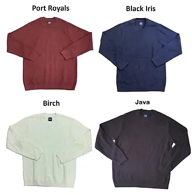 GAP Men's Long Sleeve Seed Stitch Crew Neck Ribbed Cuffs Sweater • $29.99