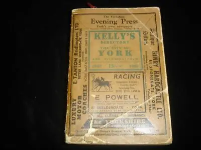 1957 Kelly's Directory Of York Local History Genealogy Trades Resource Adverts • £29.99