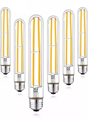 T10 LED Dimmable Long Tube Bulb Retro Edison Bulb 10 Watt High Power 6pack • $23.98