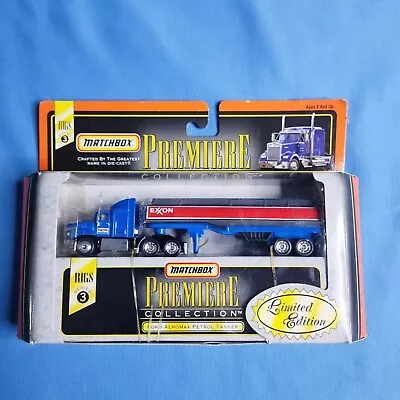 New Matchbox Premiere Rigs Series 3 Ford Aeromax Exxon Tanker Truck • $33