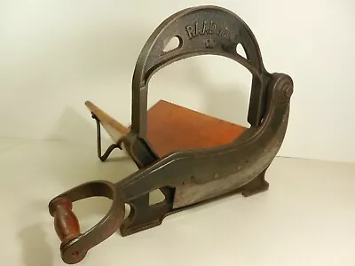 Vintage RAADVAD Danish Bread Slicer Cast Iron Denmark • $88