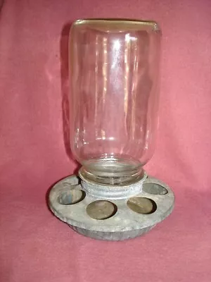 Vintage Galvanized Chicken Water Feeder • $14.99