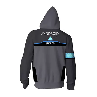 Detroit Become Human 3D Hoodie Sweater Jacket Sweatshirt Cosplay Costume HG5 • $47.52