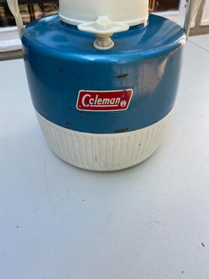 $15 • Buy Vintage Coleman Blue & White Water Cooler Jug W/Cup, 1 Gallon 