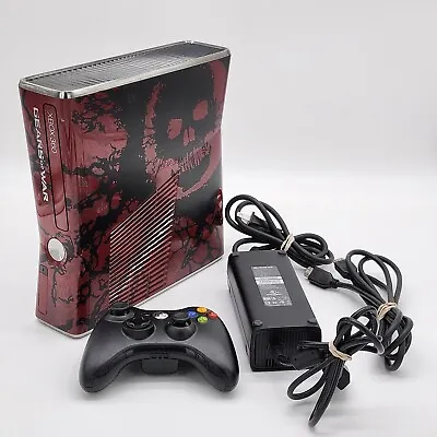 Xbox 360 S Gears Of War 3 Limited Edition 320GB Console Bundle Red Controller • $182.15