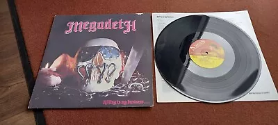 MEGADETH Killing Is My Business... 12  Vinyl LP Record Album UK MFN 46 1985 • $98.64