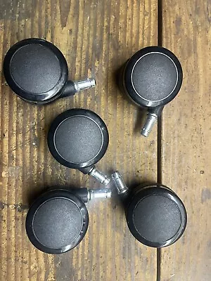 5 Genuine Herman Miller Aeron Embody  Mirra Chair Hard Floor Casters Wheels C7 • $45