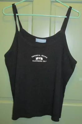 Venezia Jeans Clothing Co. Women's Black Logo Pullover Camisole Top Size 18/20 • $12.88