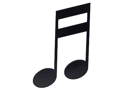 Black Musical Notes Music Room 16th Note Plastic Wall Sculpture Sign Home Decor • $10.99