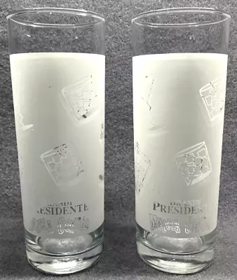 Brandy Presidente Mezcla Contigo Frosted Highball Mojito Collins Glasses Set • $9.75