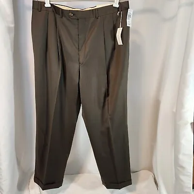 Lauren Ralph Lauren Men's Olive Wool Dress Pants SZ-38x32 • $28