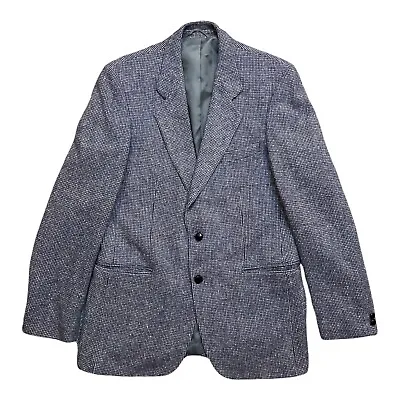 Vintage Avoca Man 100% Wool Tweed Blazer Ireland Men's 44R Purple • $42.99