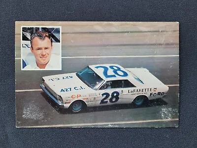 1966 Fred Lorenzen Postcard NASCAR Grand National Holman Moody #28 Ford • $9.95