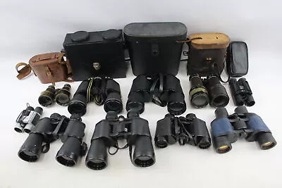 Vintage Binoculars Inc Bushnell Miranda Prinz Etc W/ Some Cases Job Lot X 10 • £0.99