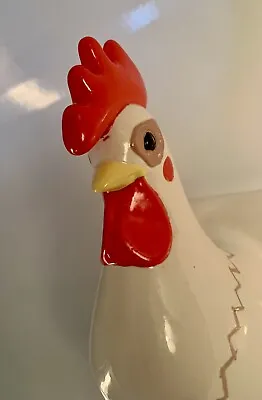 Vintage Large Ceramic Rooster Wall Mount Towel Holder • $35