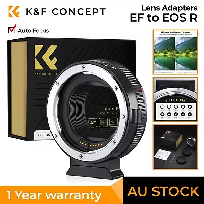 K&F Concept EF To EOS R Adapter Auto Focus EF/EF-S Lens Onto A EOS R Camera • $79.99