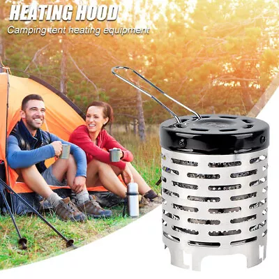 Portable Heater Cover Warmer Mini Tent Stove Heating Cover Stainless Steel TaNNr • $24.29