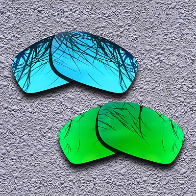 US Blue&Emerald Green Replacement Lenses For-Oakley Fives Squared Polarized • $16.99