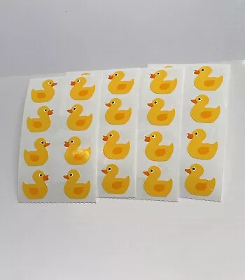 Mrs. Grossman’s Stickers 4 (2 X 3.25 In) Strips Rubber Ducks Yellow Duck Sticker • $3.50