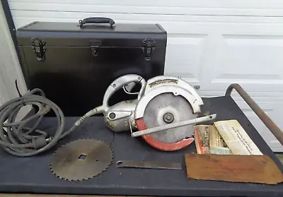 Vintage FRED W WAPPAT Circular Saw Model A8 W/ Metal Case • $102.50