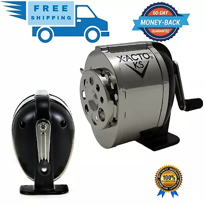 Wall Mount Pencil Sharpener Look Vintage Boston Metal Desk School Crank Manual • $21.16