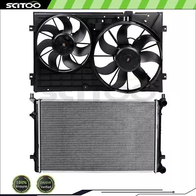 Car Radiator And Cooling Fan Kit Fit For 2010 2011 2012-2014 Volkswagen Golf • $126.99