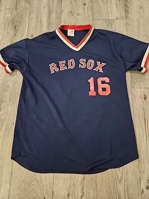 Vintage Majestic Boston Red Sox V Neck Jersey XL  Made In USA • $28.99