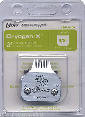 Original OSTER Blade Size 5/8 Cryogen-X 78919-106 Antibacterial 1/32  / 0.8mm • $39.95