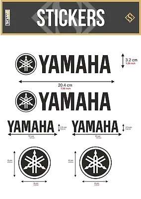 2X Yamaha Logo Stickers Decals Motorbike Motorcycle Fuel Tank Fairing Helmet • £3.49