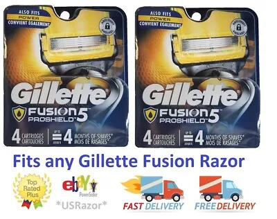 8 Gillette Fusion Proshield Razor Blades Flexball Cartridges Refills Fits Power • $31.99