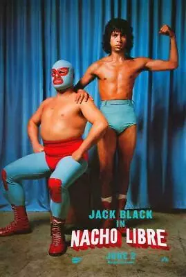 399061 Nacho Libre Movie Jack Black Efren Ramirez WALL PRINT POSTER US • $35.95