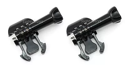 $14.95 • Buy 2pc GoPro Quick Release Helmet Buckle Screw Base Tripod Mount Go Pro Hero 4 3+ 3