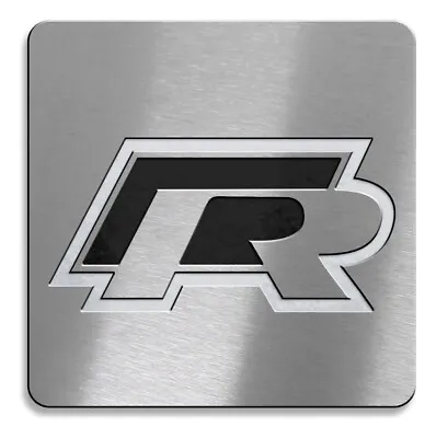 Badge Emblem Volkswagen Motorsports R Line Symbol Stainless Steel • $50