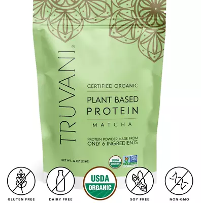 Truvani Organic Introducing Our New Plant-Based Matcha Protein  22 Oz EXP 05/25 • $26.25