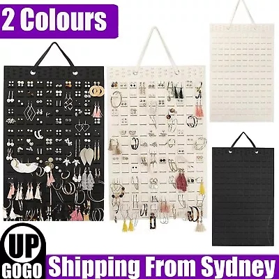 Large Earrings Hanger Bag Wall Hanging Jewelry Organizer Necklace Display Holder • $8.88