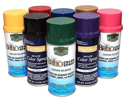 New Color Spray Leather Plastic Vinyl Paint/Dye 4.5 Oz- All Colors • $12.99