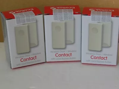 $18.95 • Buy Lot Of 3 Ecolink Wst-212 Honeywell Door/window Sensor W/local Bypass