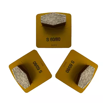 3 Pack For HUSQVARNA Trapezoid Concrete Floor Polish Grinders Soft Bond 60 Grit • $56.50