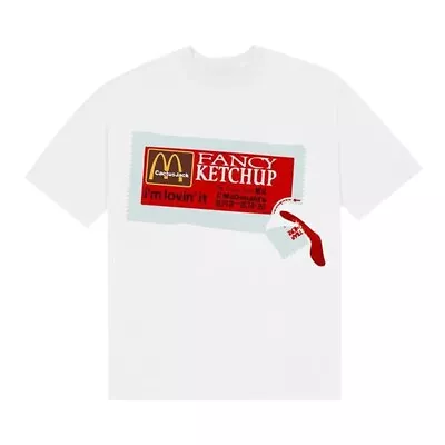 Cactus Jack By Travis Scott X McDonalds Collab - Ketchup T-Shirt (White) • $145