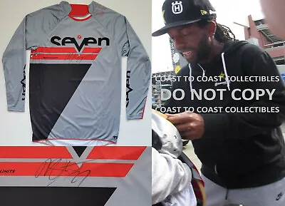 Malcolm Stewart Supercross Motocross Signed Seven Jersey COA Proof Autographed.. • $349.99